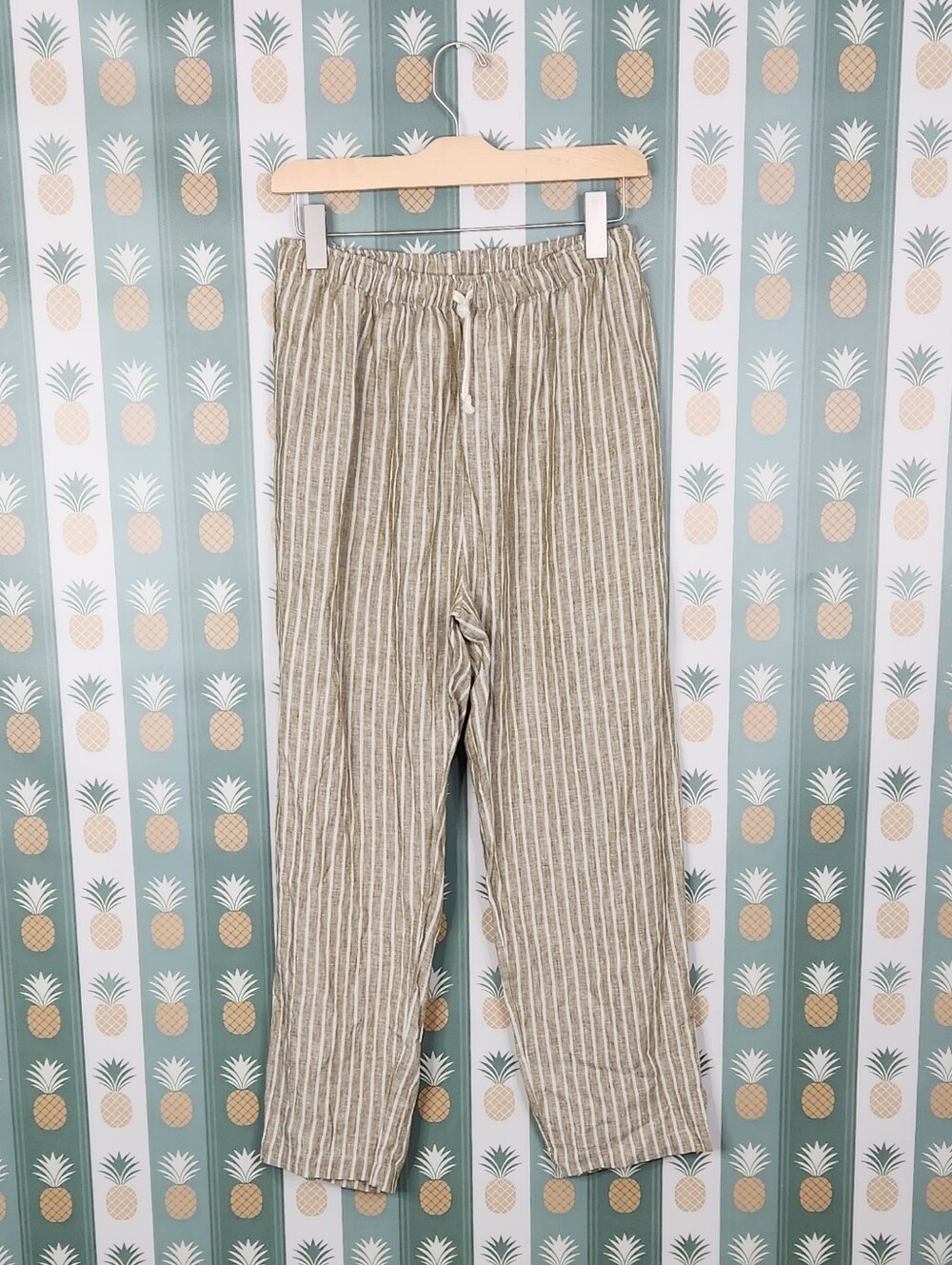 Road to Nowhere Bali Striped Drawstring Linen Pants